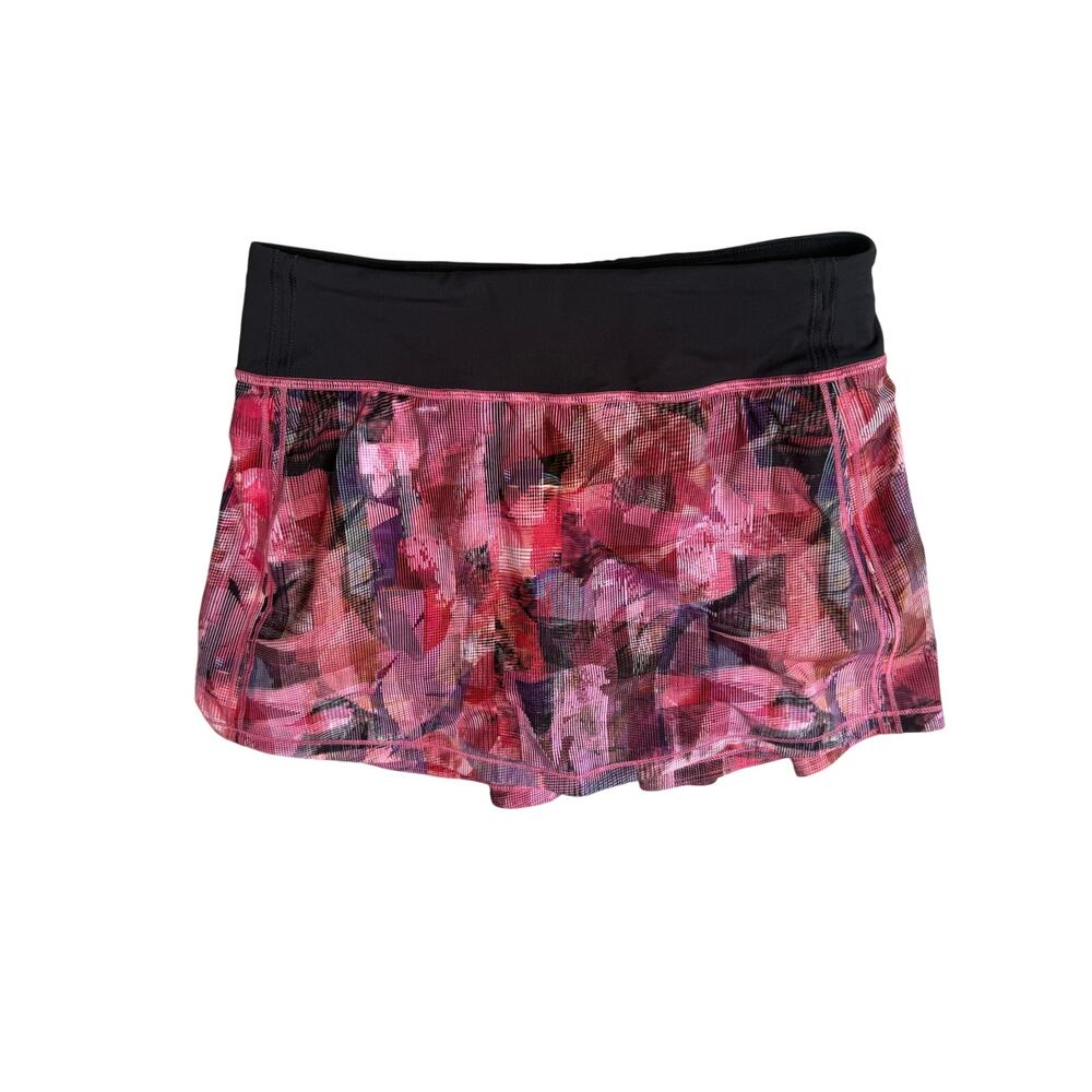 Lululemon Pace Rival Tall Sun Dazed Golf Tennis Pickleball Skirt Pink Black 4